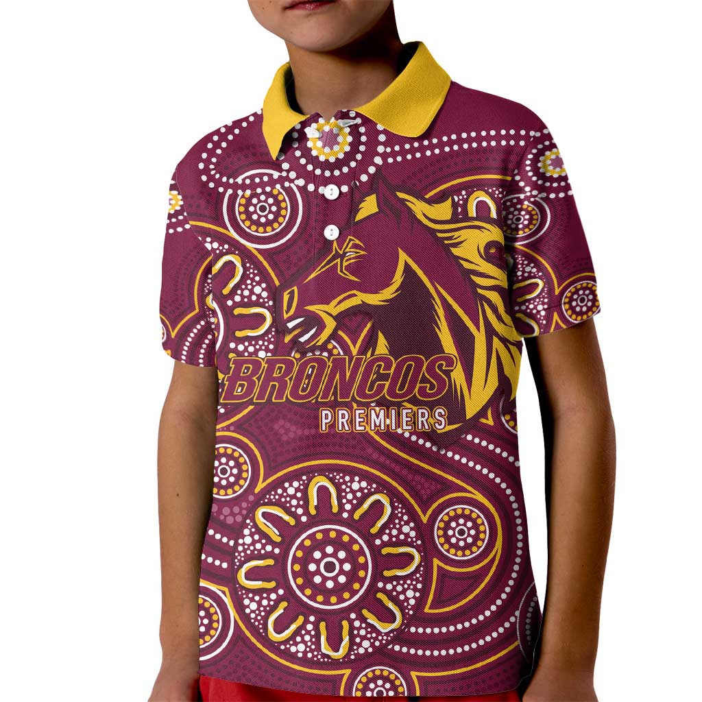 Brisbane Rugby NRL Custom Indigenous Kid Polo Shirt The Mighty Broncos - Vibe Hoodie