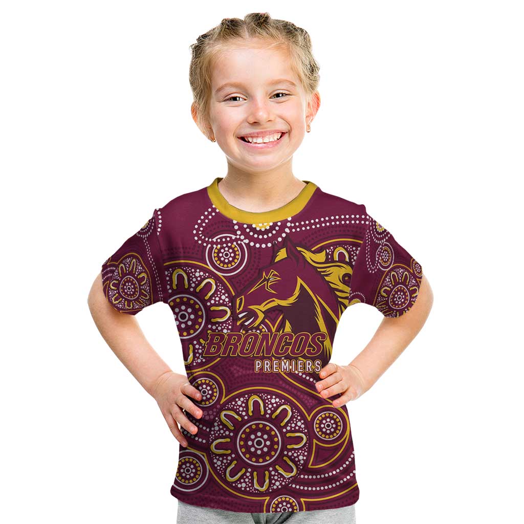 Brisbane Rugby NRL Custom Indigenous Kid T Shirt The Mighty Broncos - Vibe Hoodie