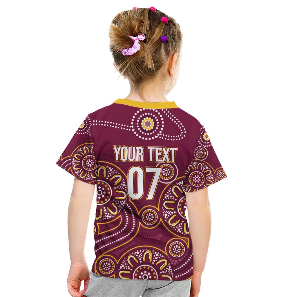 Brisbane Rugby NRL Custom Indigenous Kid T Shirt The Mighty Broncos - Vibe Hoodie