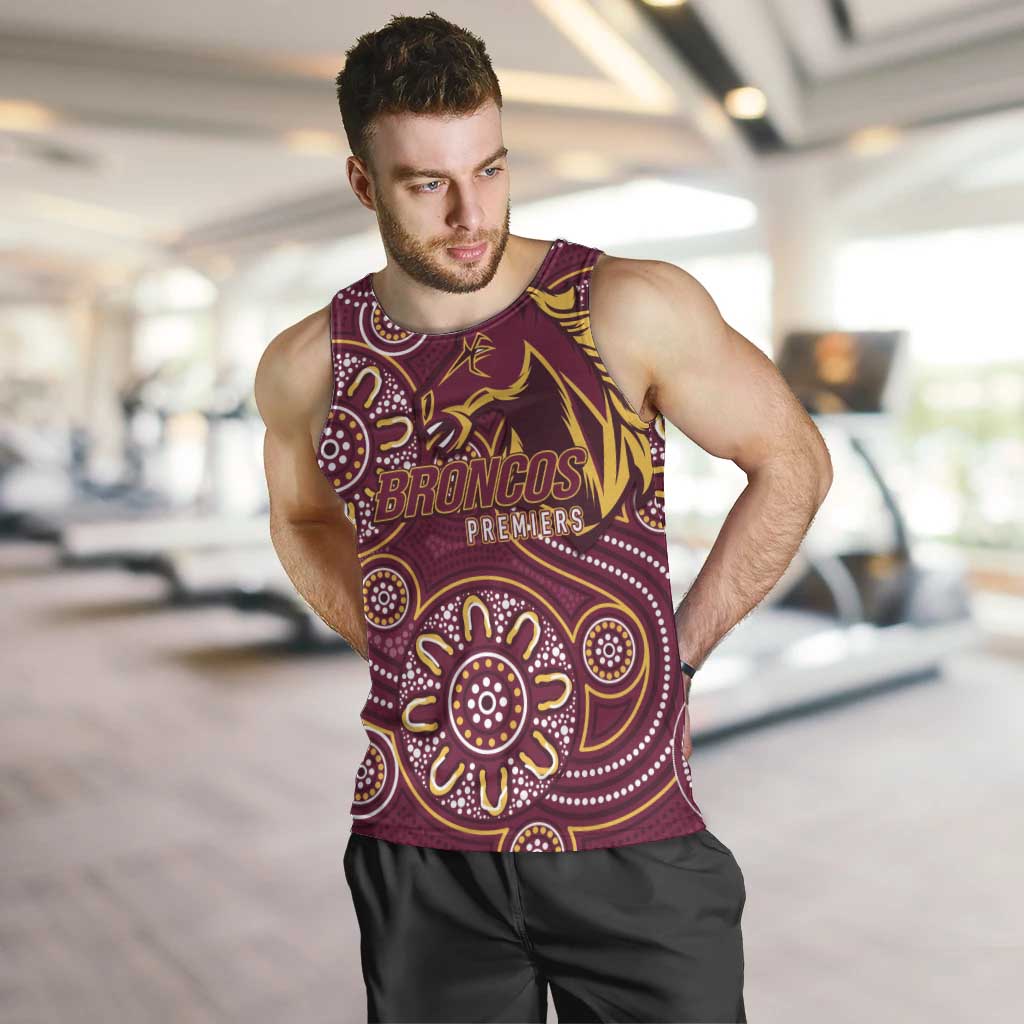 Brisbane Rugby NRL Custom Indigenous Men Tank Top The Mighty Broncos - Vibe Hoodie