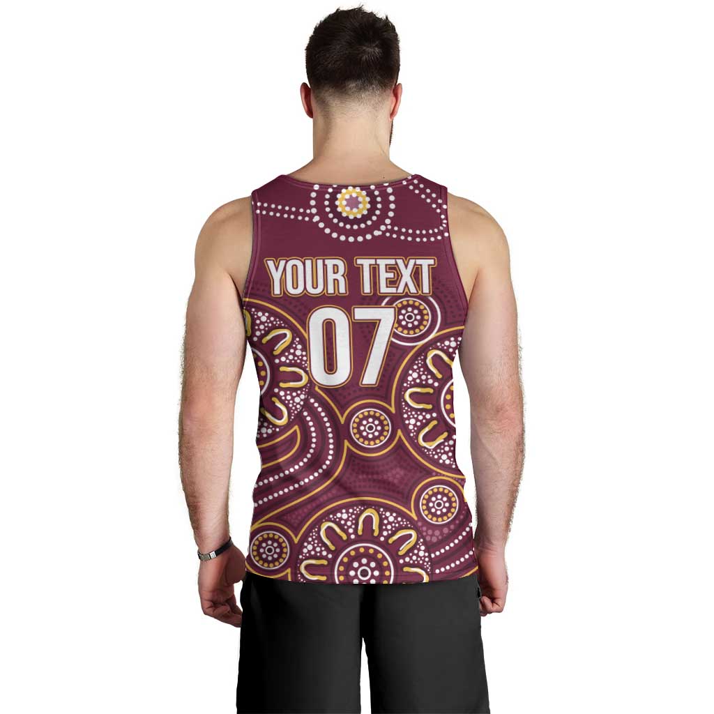 Brisbane Rugby NRL Custom Indigenous Men Tank Top The Mighty Broncos - Vibe Hoodie