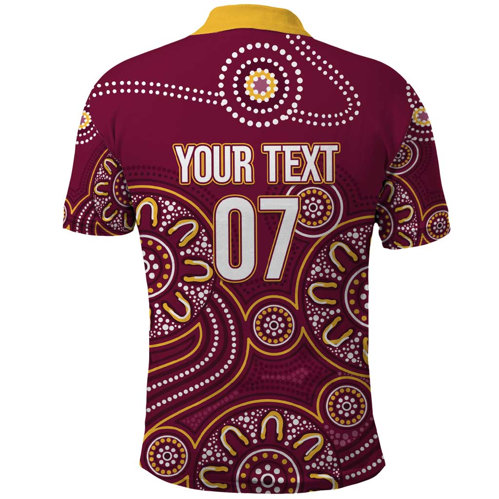 Brisbane Rugby NRL Custom Indigenous Polo Shirt The Mighty Broncos - Vibe Hoodie