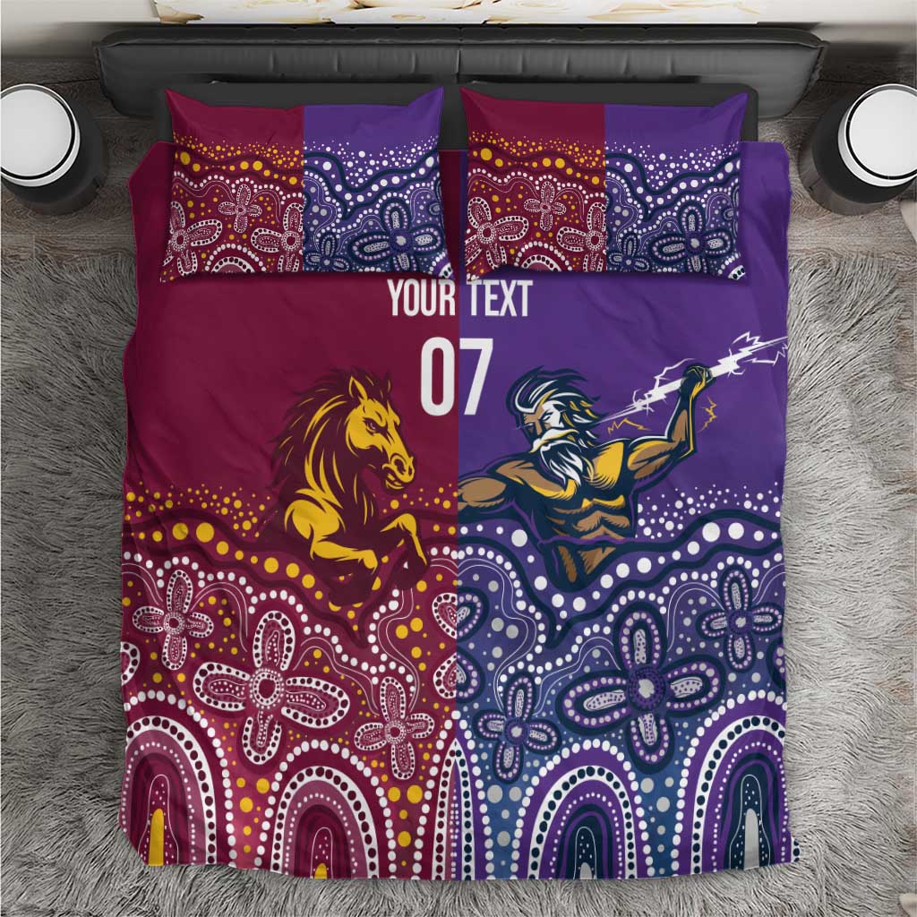 Broncos Vs Storm Rugby NRL Custom Indigenous Bedding Set Fight To The Last - Vibe Hoodie
