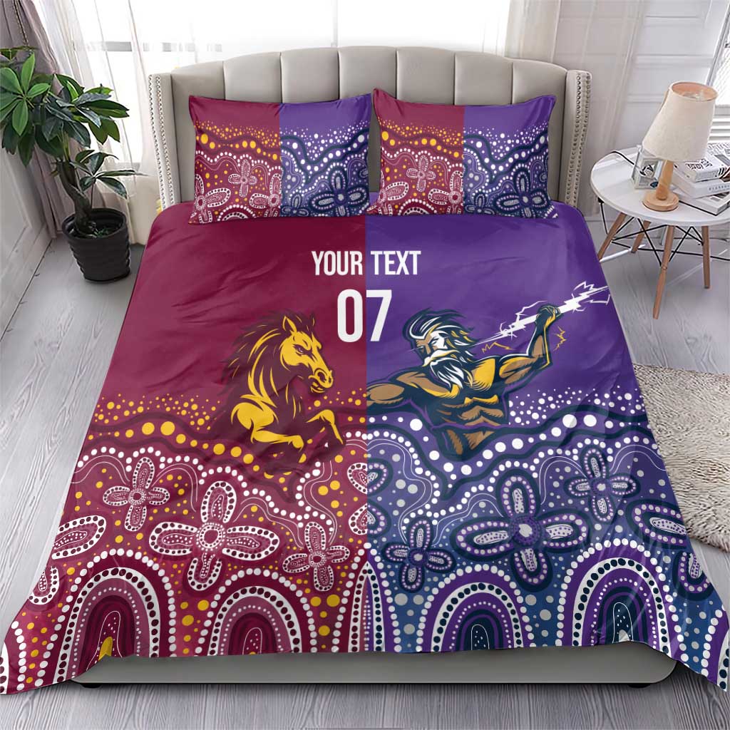 Broncos Vs Storm Rugby NRL Custom Indigenous Bedding Set Fight To The Last - Vibe Hoodie