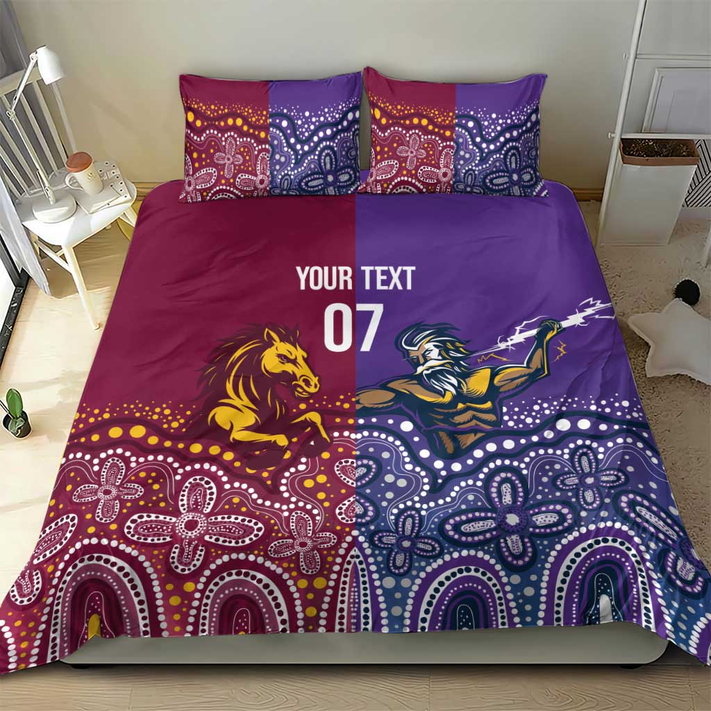 Broncos Vs Storm Rugby NRL Custom Indigenous Bedding Set Fight To The Last - Vibe Hoodie