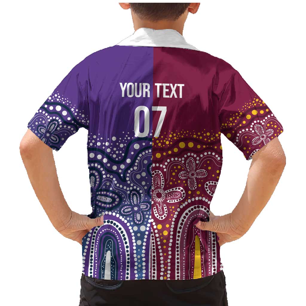 Broncos Vs Storm Rugby NRL Custom Indigenous Family Matching Mermaid Dress and Hawaiian Shirt Fight To The Last - Vibe Hoodie