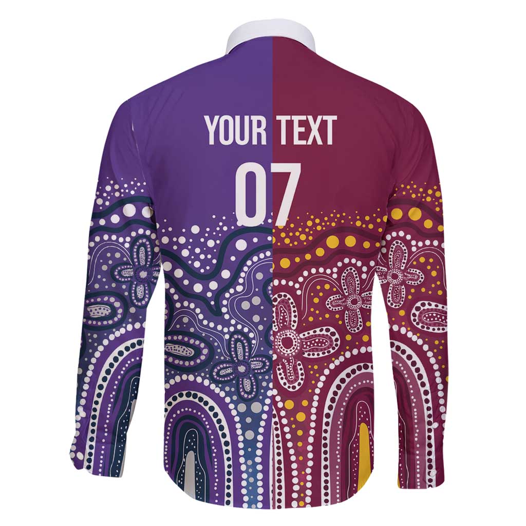 Broncos Vs Storm Rugby NRL Custom Indigenous Family Matching Mermaid Dress and Hawaiian Shirt Fight To The Last - Vibe Hoodie