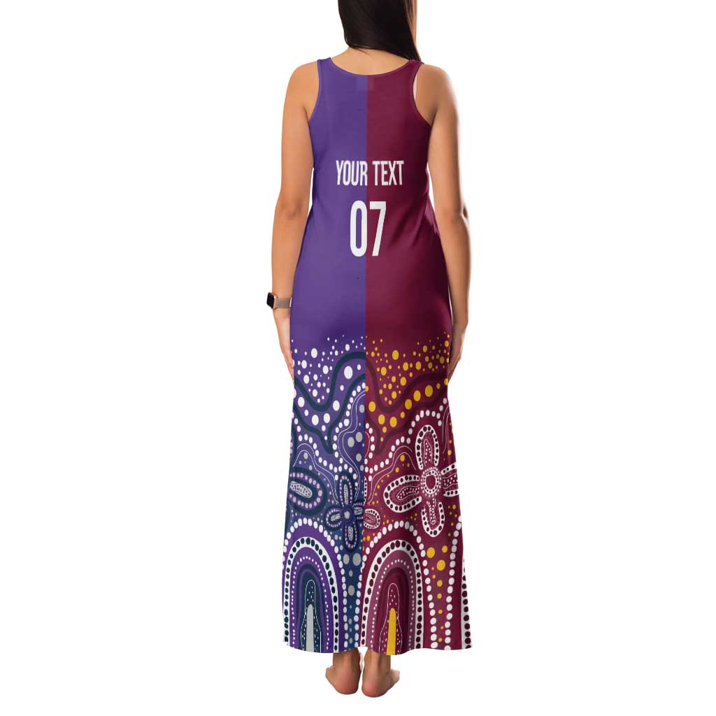 Broncos Vs Storm Rugby NRL Custom Indigenous Family Matching Tank Maxi Dress and Hawaiian Shirt Fight To The Last - Vibe Hoodie
