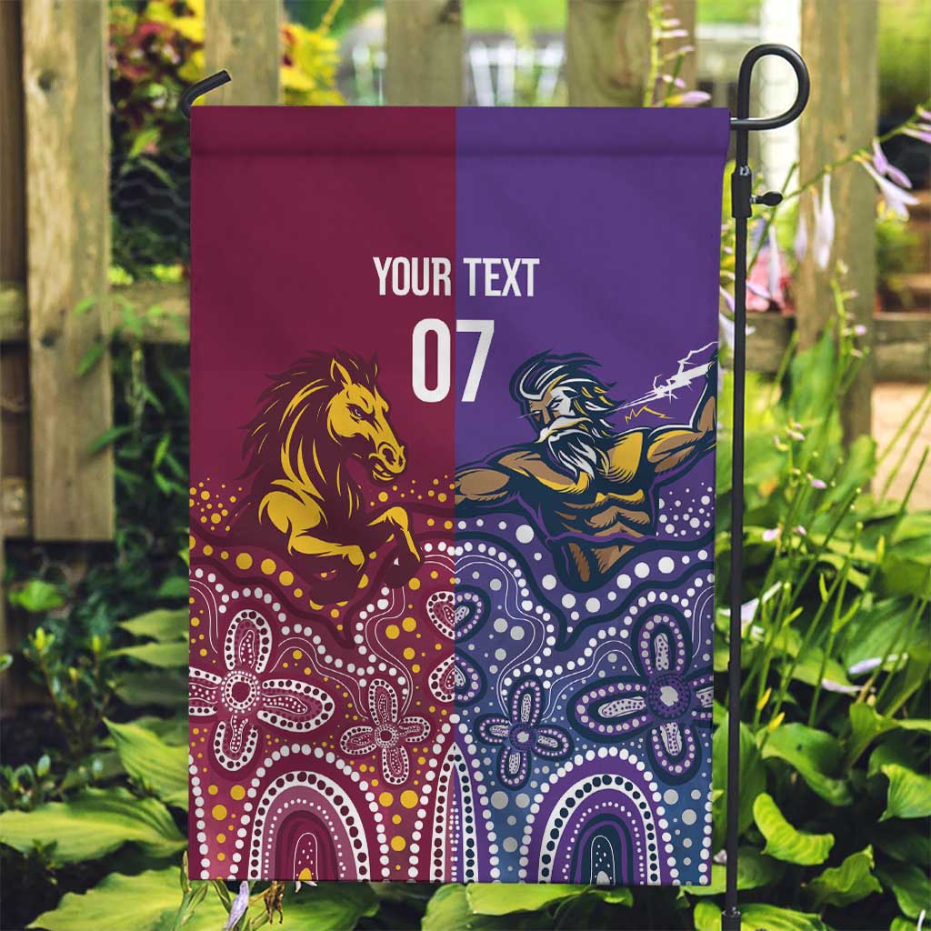 Broncos Vs Storm Rugby NRL Custom Indigenous Garden Flag Fight To The Last - Vibe Hoodie