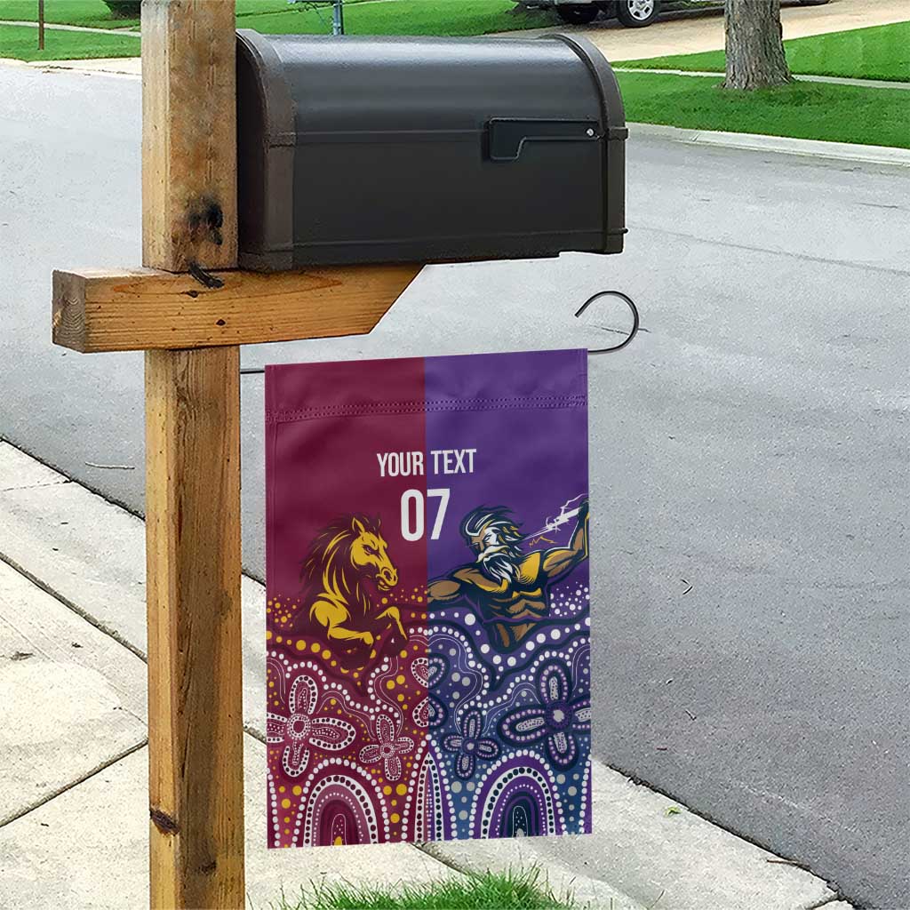 Broncos Vs Storm Rugby NRL Custom Indigenous Garden Flag Fight To The Last - Vibe Hoodie