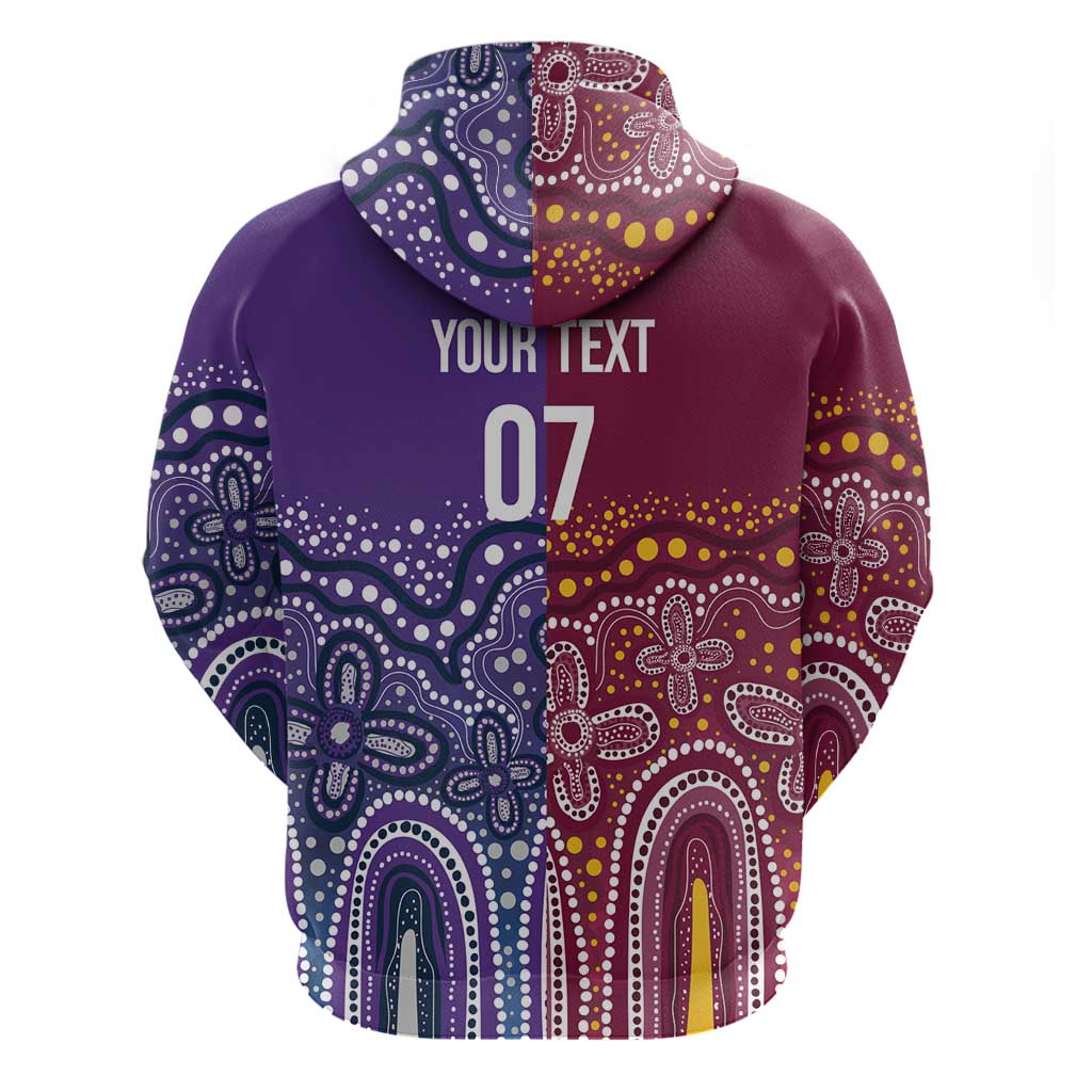 Broncos Vs Storm Rugby NRL Custom Indigenous Hoodie Fight To The Last - Vibe Hoodie