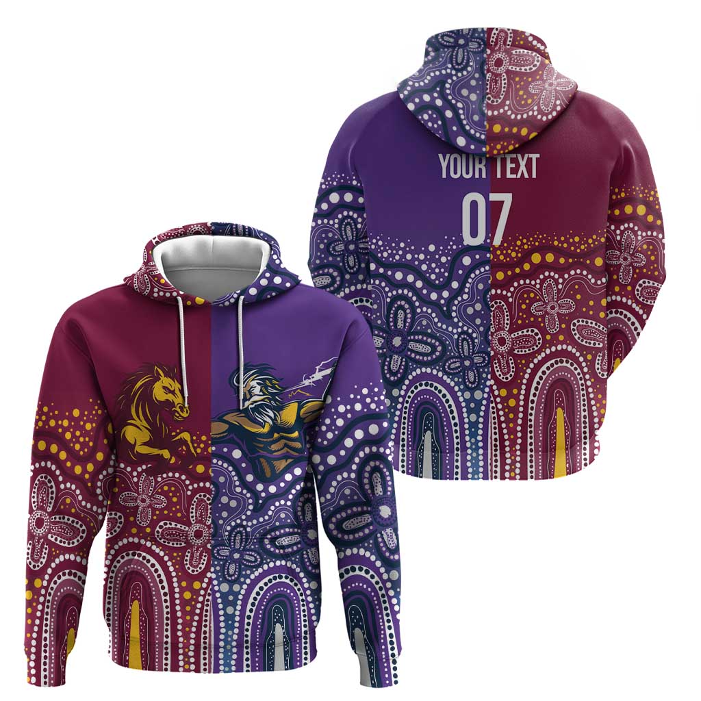 Broncos Vs Storm Rugby NRL Custom Indigenous Hoodie Fight To The Last - Vibe Hoodie
