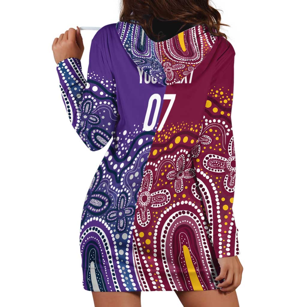 Broncos Vs Storm Rugby NRL Custom Indigenous Hoodie Dress Fight To The Last - Vibe Hoodie