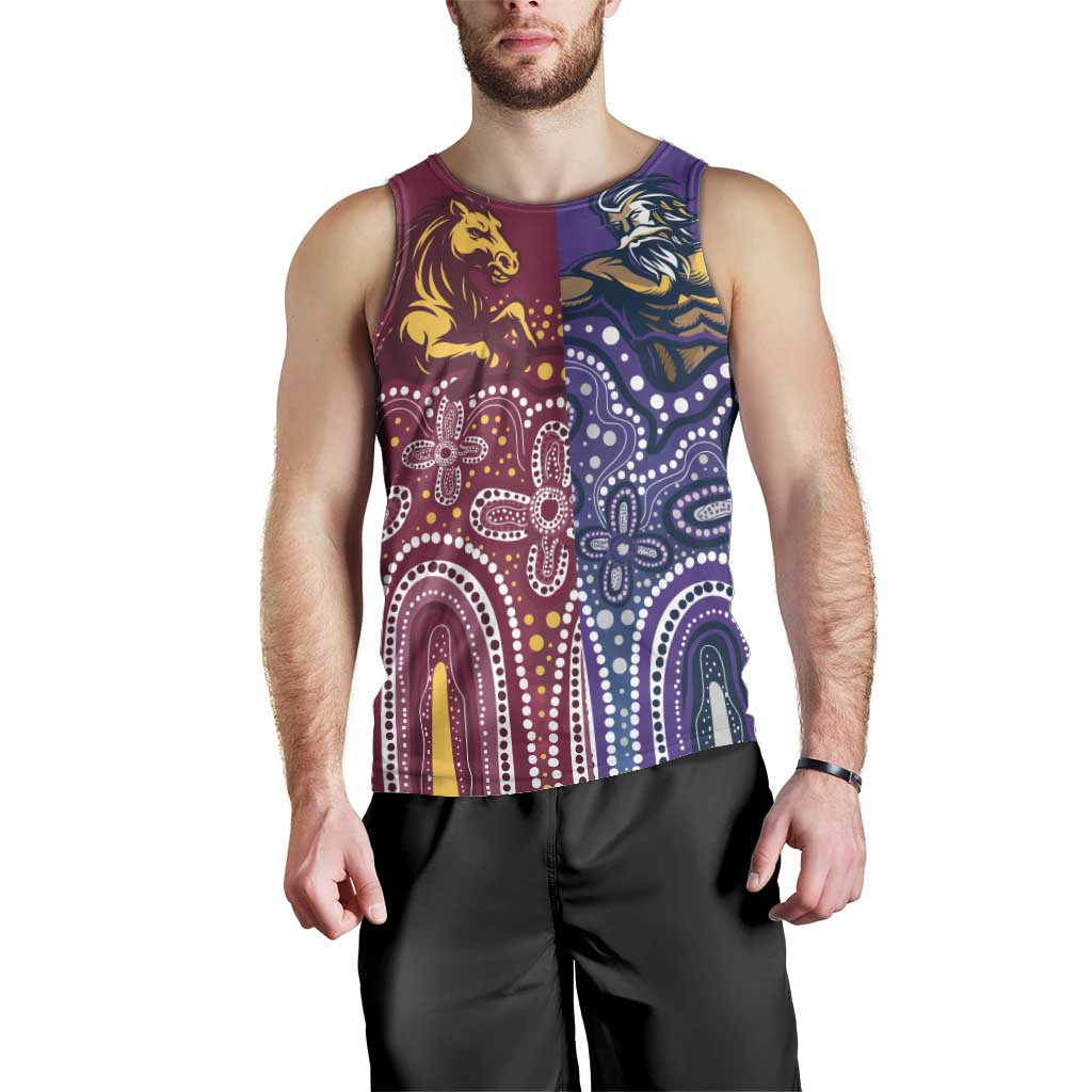 Broncos Vs Storm Rugby NRL Custom Indigenous Men Tank Top Fight To The Last - Vibe Hoodie
