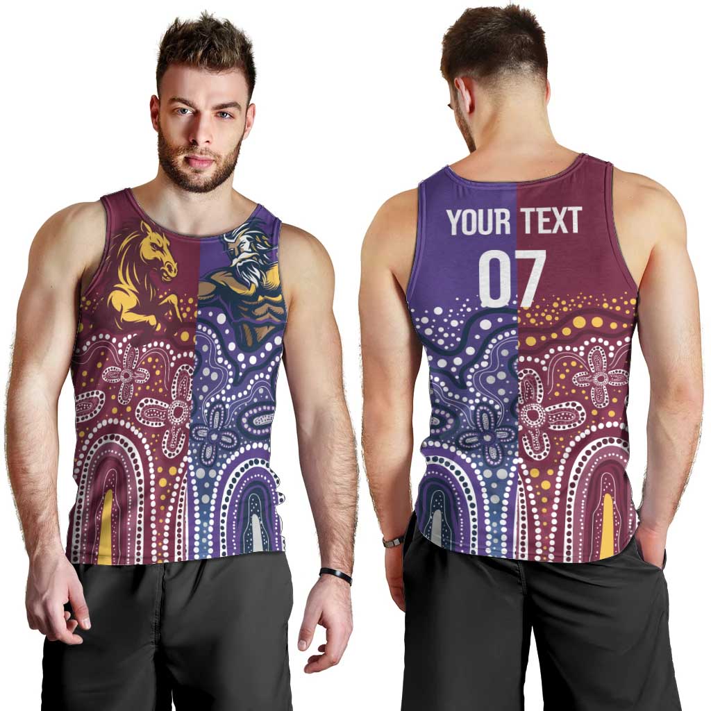 Broncos Vs Storm Rugby NRL Custom Indigenous Men Tank Top Fight To The Last - Vibe Hoodie