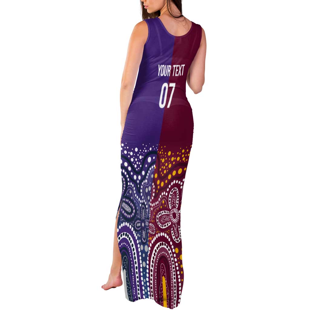 Broncos Vs Storm Rugby NRL Custom Indigenous Tank Maxi Dress Fight To The Last - Vibe Hoodie