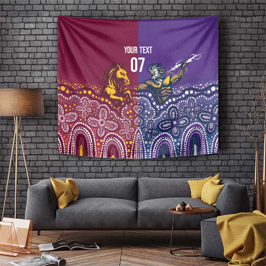 Broncos Vs Storm Rugby NRL Custom Indigenous Tapestry Fight To The Last - Vibe Hoodie