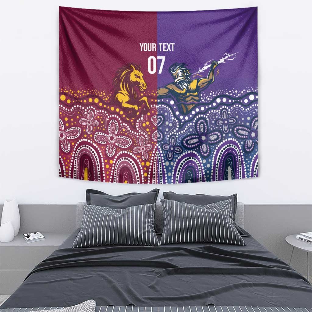Broncos Vs Storm Rugby NRL Custom Indigenous Tapestry Fight To The Last - Vibe Hoodie