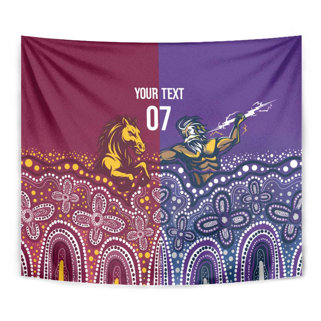 Broncos Vs Storm Rugby NRL Custom Indigenous Tapestry Fight To The Last - Vibe Hoodie