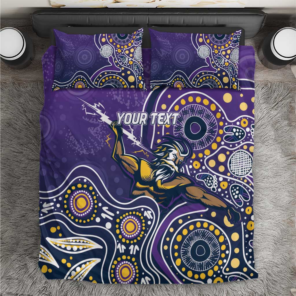 Personalised Storm Rugby Aboriginal Bedding Set 2024 GO Storms - Vibe Hoodie Shop