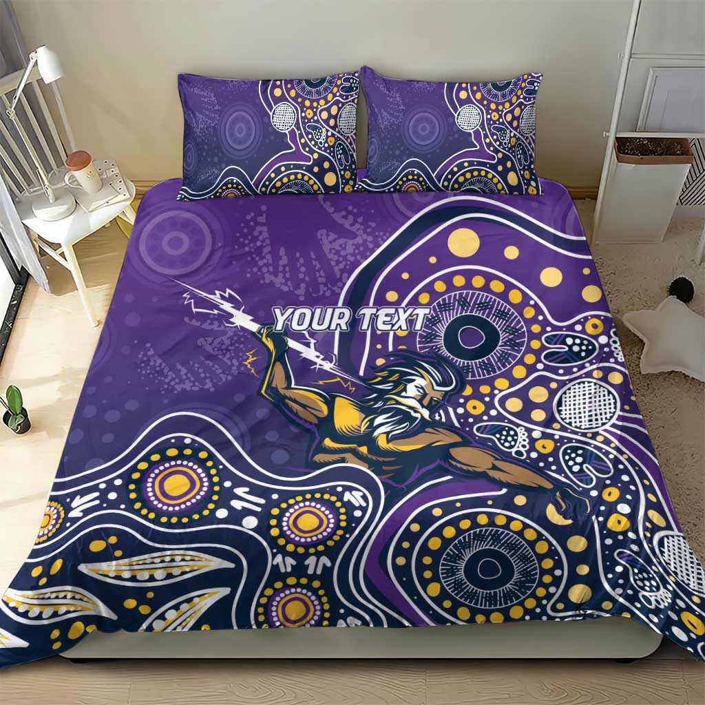 Personalised Storm Rugby Aboriginal Bedding Set 2024 GO Storms - Vibe Hoodie Shop