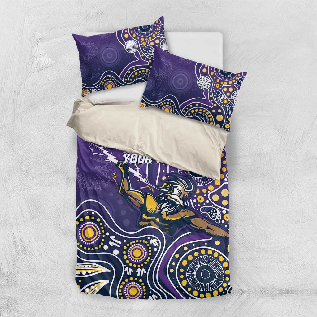 Personalised Storm Rugby Aboriginal Bedding Set 2024 GO Storms - Vibe Hoodie Shop