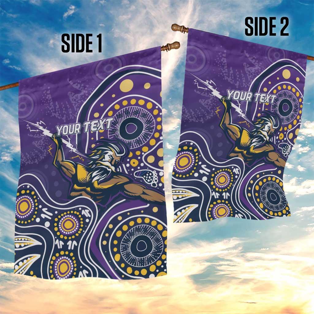 Personalised Storm Rugby Aboriginal Garden Flag 2024 GO Storms - Vibe Hoodie Shop