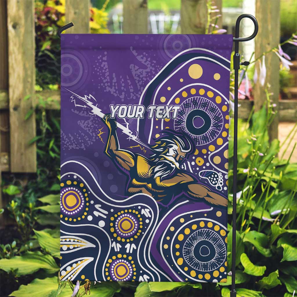 Personalised Storm Rugby Aboriginal Garden Flag 2024 GO Storms - Vibe Hoodie Shop