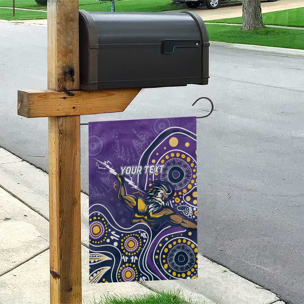 Personalised Storm Rugby Aboriginal Garden Flag 2024 GO Storms - Vibe Hoodie Shop