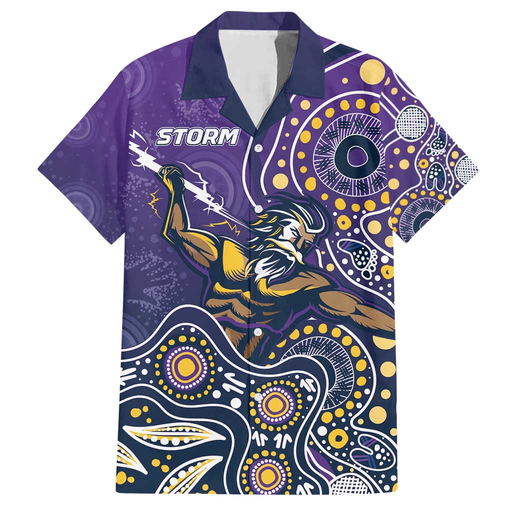 Personalised Storm Rugby Aboriginal Hawaiian Shirt 2024 GO Storms - Vibe Hoodie Shop