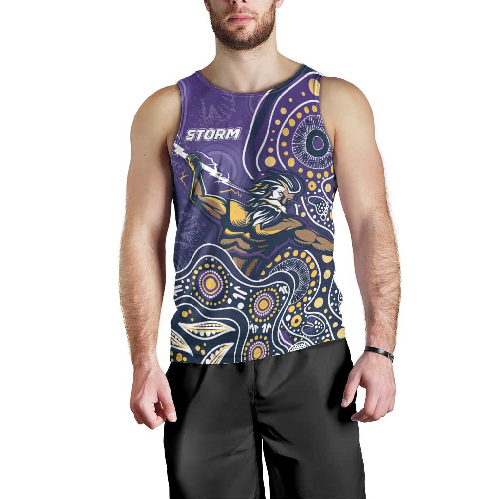 Personalised Storm Rugby Aboriginal Men Tank Top 2024 GO Storms - Vibe Hoodie Shop