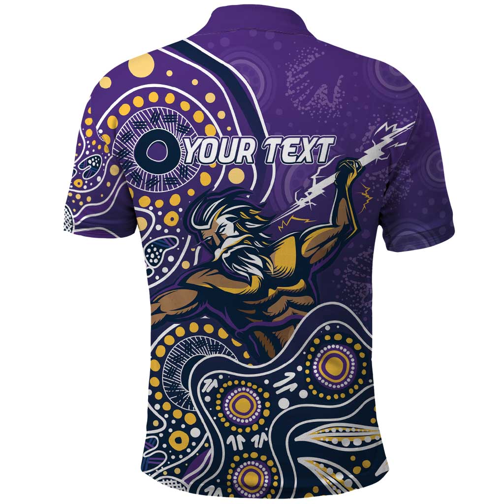 Personalised Storm Rugby Aboriginal Polo Shirt 2024 GO Storms - Vibe Hoodie Shop