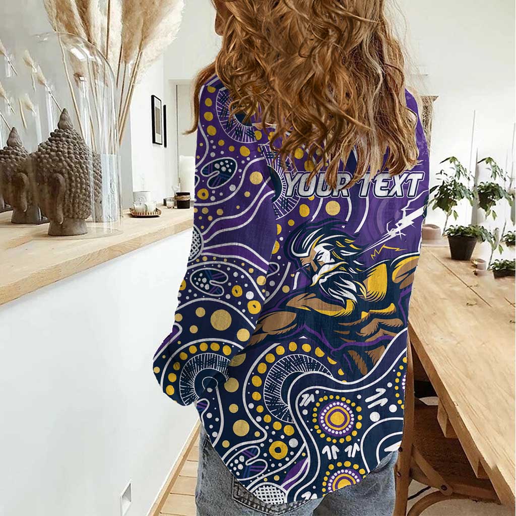Personalised Storm Rugby Aboriginal Women Casual Shirt 2024 GO Storms - Vibe Hoodie Shop