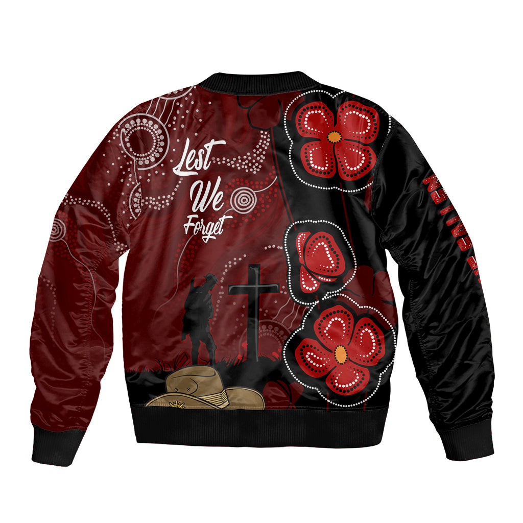 ANZAC Aboriginal Australia Bomber Jacket For the Fallen - Vibe Hoodie Shop