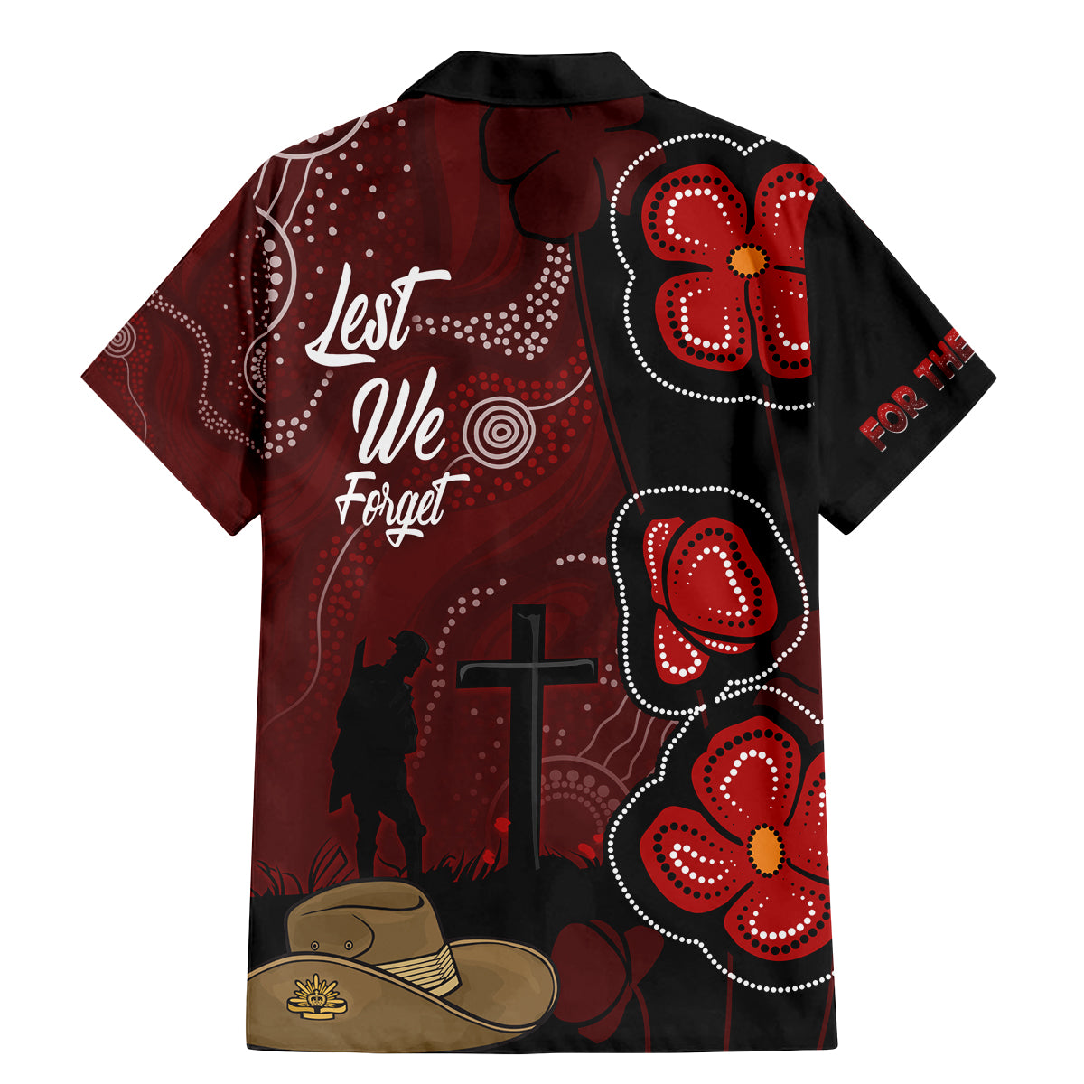 ANZAC Aboriginal Australia Family Matching Mermaid Dress and Hawaiian Shirt For the Fallen