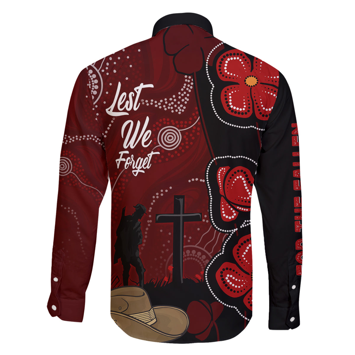 ANZAC Aboriginal Australia Family Matching Tank Maxi Dress and Hawaiian Shirt For the Fallen