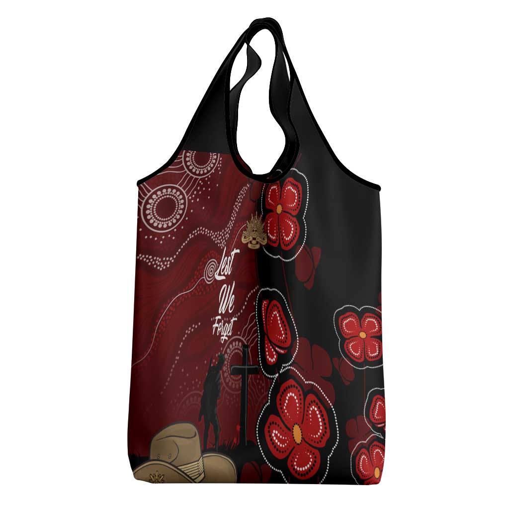 ANZAC Aboriginal Australia Grocery Bag For the Fallen