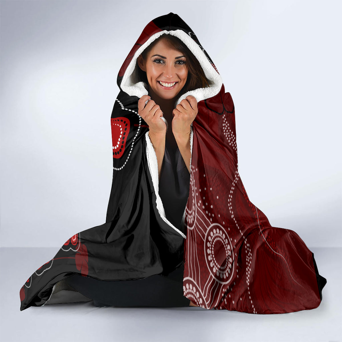 ANZAC Aboriginal Australia Hooded Blanket For the Fallen