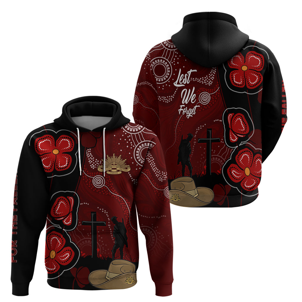 ANZAC Aboriginal Australia Hoodie For the Fallen LT7 - Vibe Hoodie Shop