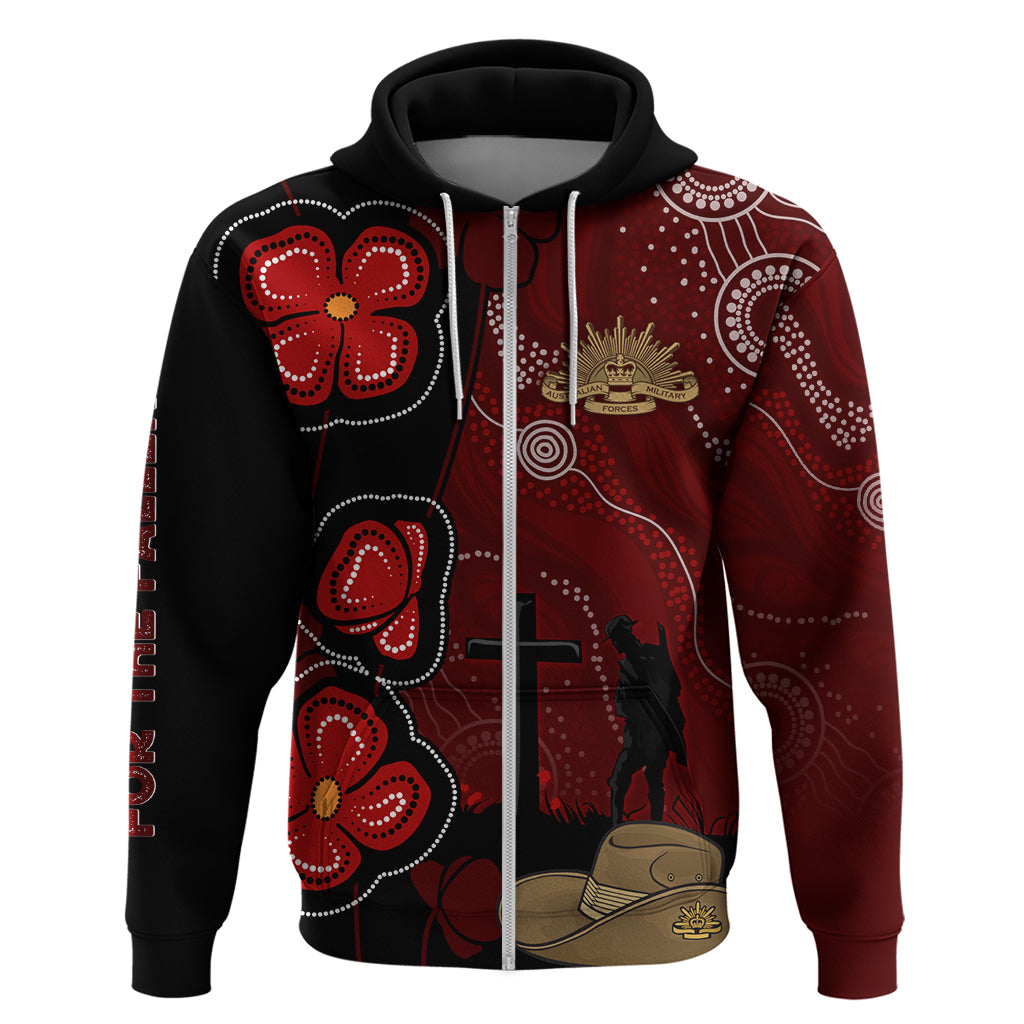 ANZAC Aboriginal Australia Hoodie For the Fallen LT7 - Vibe Hoodie Shop