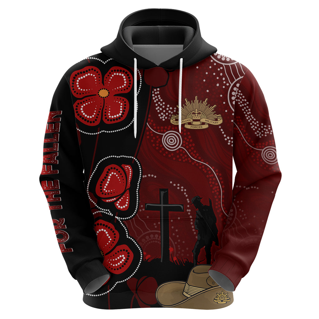 ANZAC Aboriginal Australia Hoodie For the Fallen LT7 - Vibe Hoodie Shop