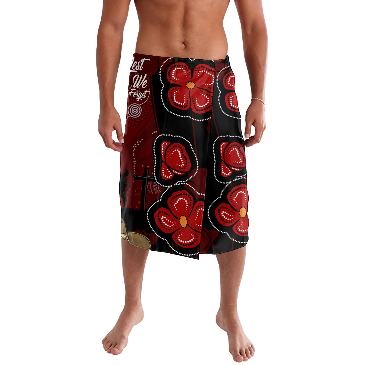 ANZAC Aboriginal Australia Lavalava For the Fallen