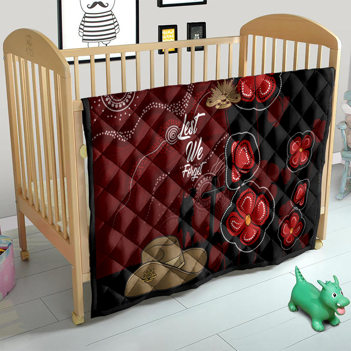 ANZAC Aboriginal Australia Quilt For the Fallen - Vibe Hoodie Shop