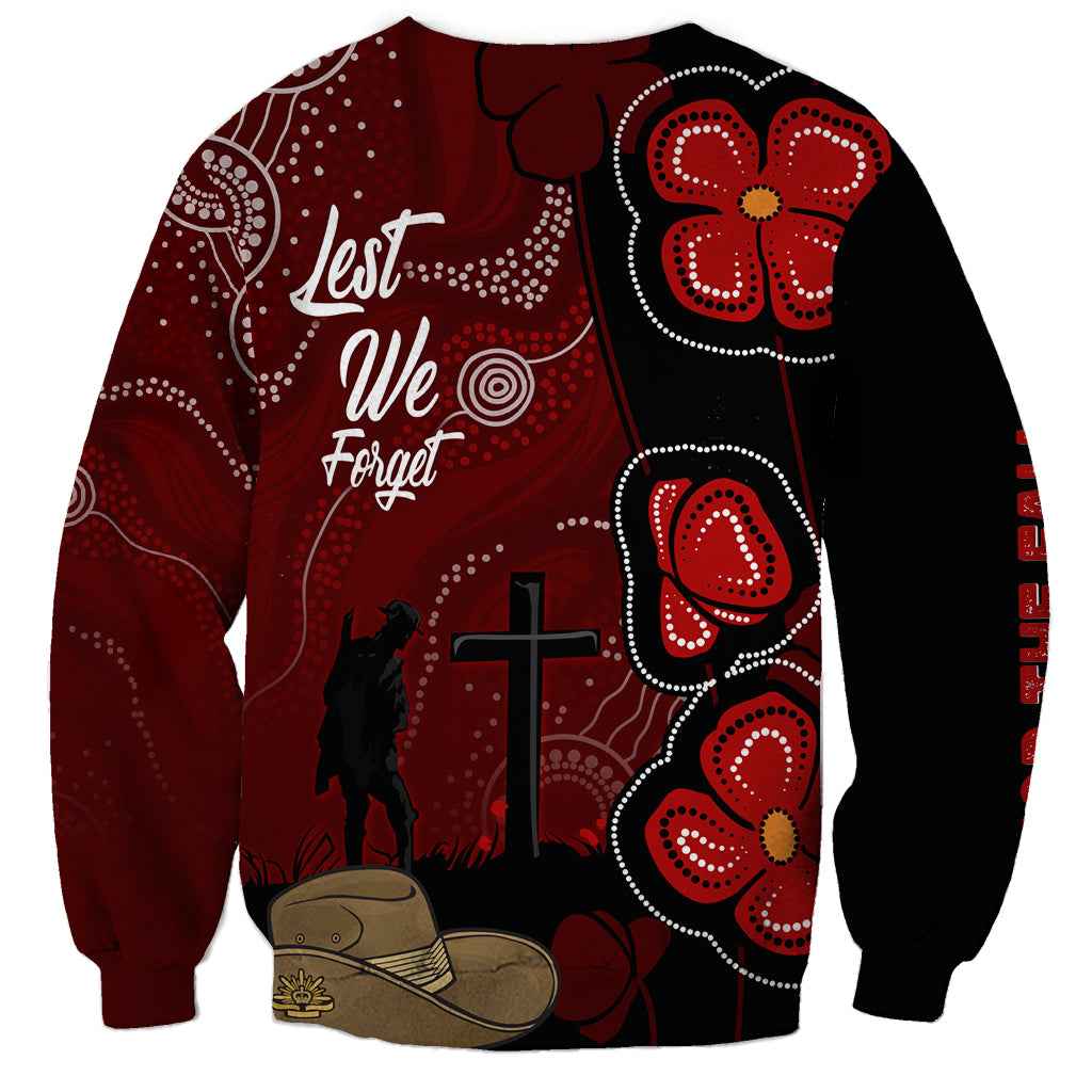 ANZAC Aboriginal Australia Sweatshirt For the Fallen - Vibe Hoodie Shop