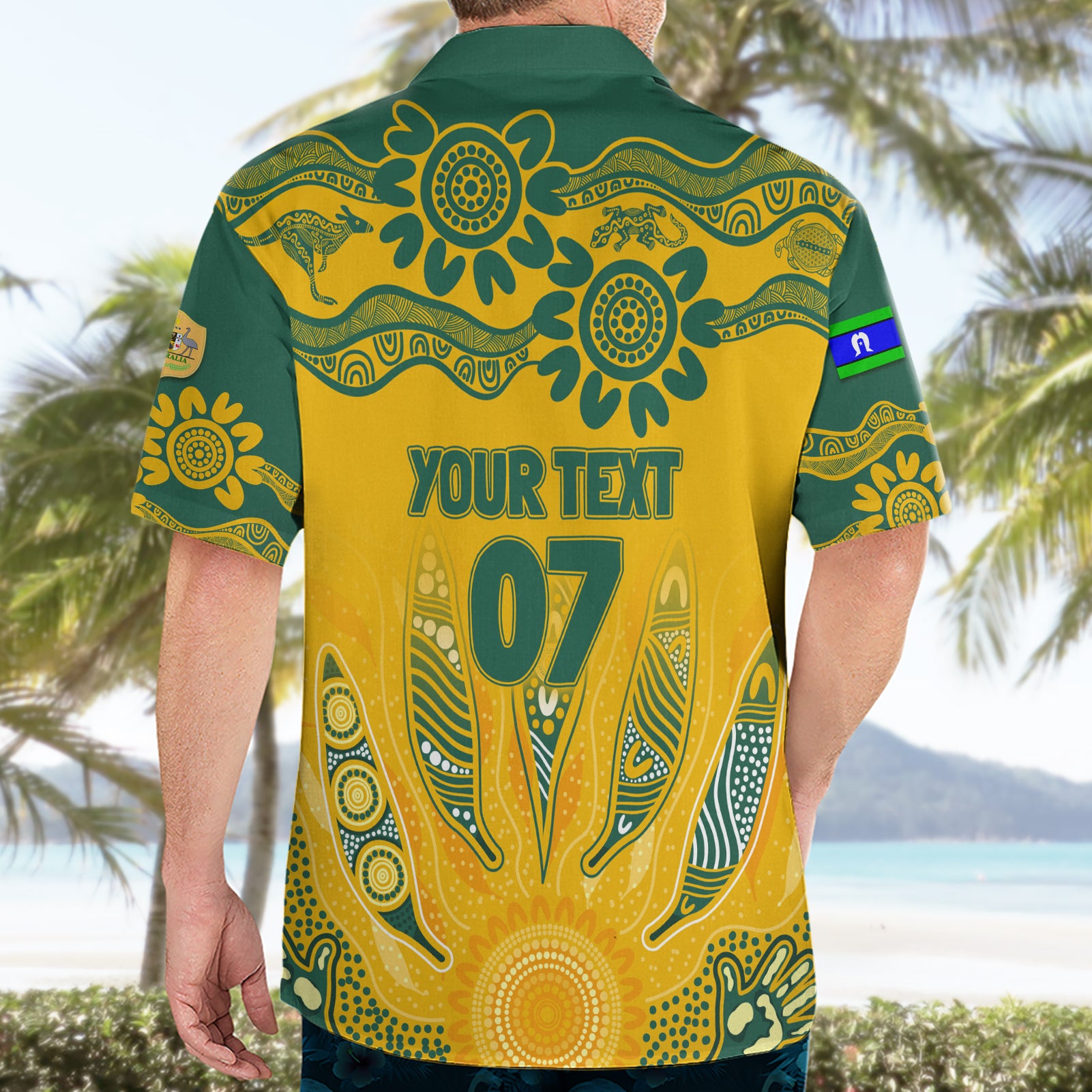 Custom Socceroos NAIDOC Week 2024 Hawaiian Shirt Indigenous Burning Fire National Colors - Vibe Hoodie Shop