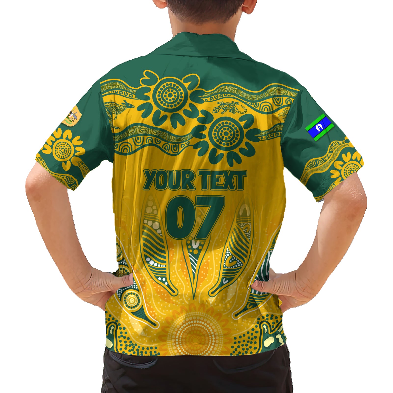 Custom Socceroos NAIDOC Week 2024 Hawaiian Shirt Indigenous Burning Fire National Colors - Vibe Hoodie Shop