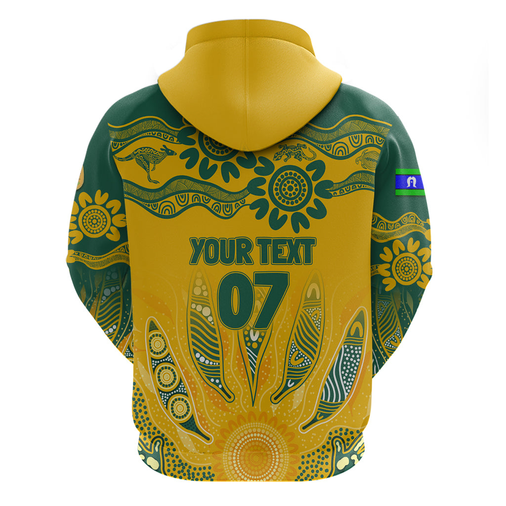 Custom Socceroos NAIDOC Week 2024 Hoodie Indigenous Burning Fire National Colors LT7 - Vibe Hoodie Shop