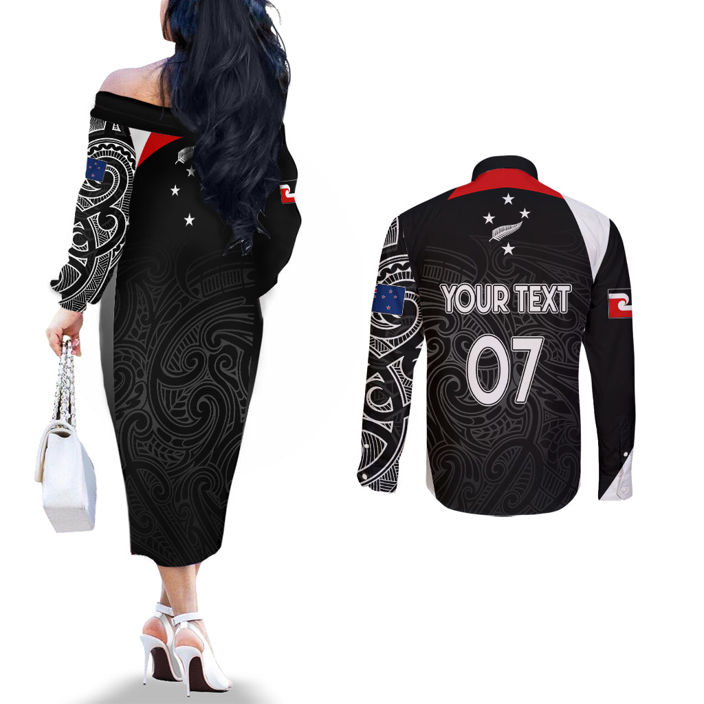 personalised-new-zealand-rugby-couples-matching-off-the-shoulder-long-sleeve-dress-and-long-sleeve-button-shirts-aotearoa-world-cup-2023-champions