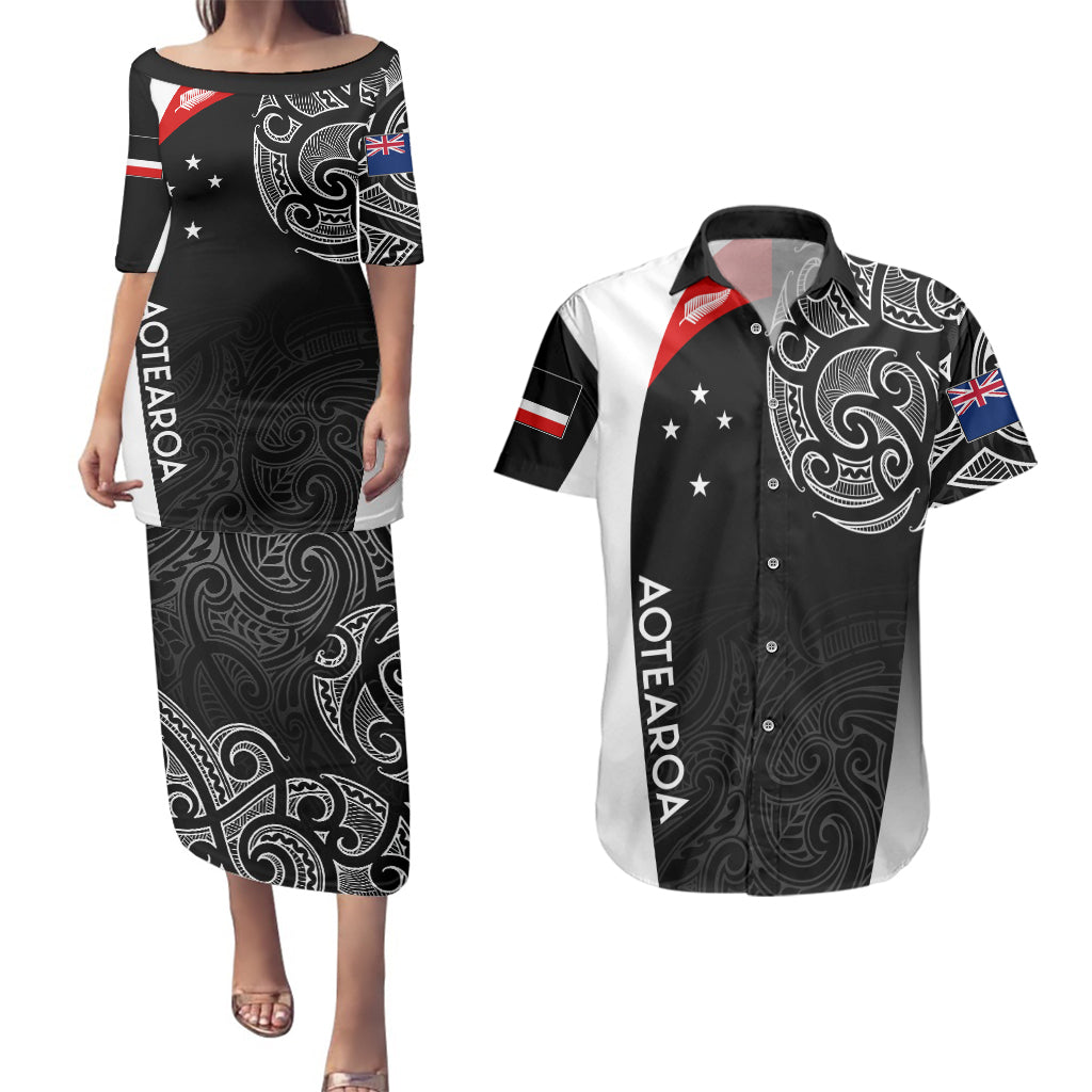 personalised-new-zealand-rugby-couples-matching-puletasi-dress-and-hawaiian-shirt-aotearoa-world-cup-2023-champions