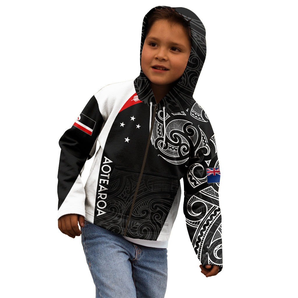 Personalised New Zealand Rugby Kid Hoodie Aotearoa World Cup 2023 Champions - Vibe Hoodie Shop